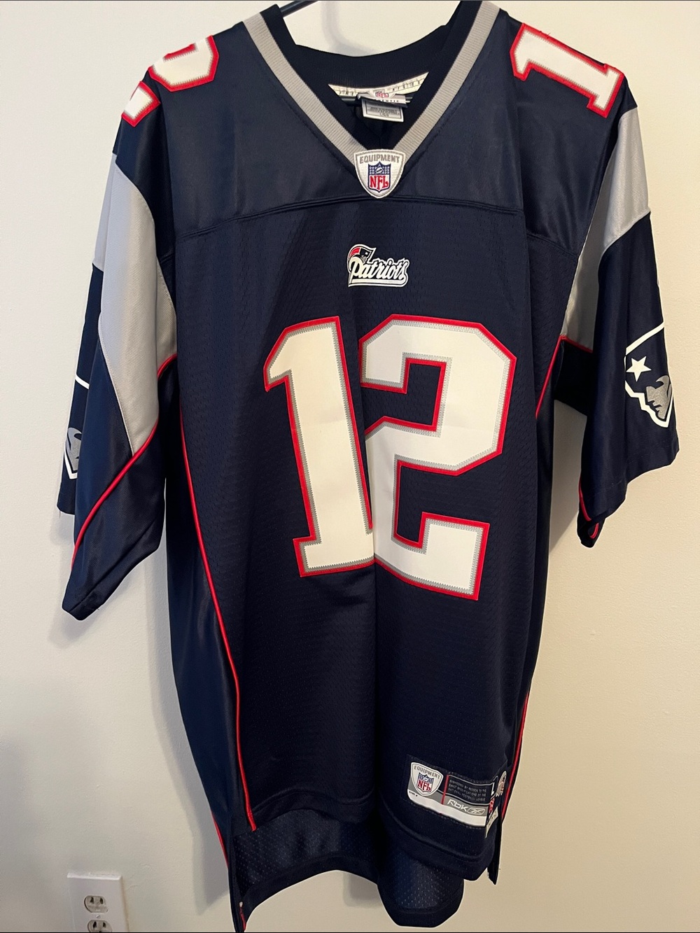 Nike Kids Patriots #12 Jersey Navy/White with Red Accents